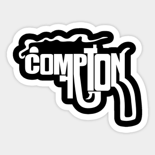 COMPTON Smoking Gun 90s West Coast Style Sticker